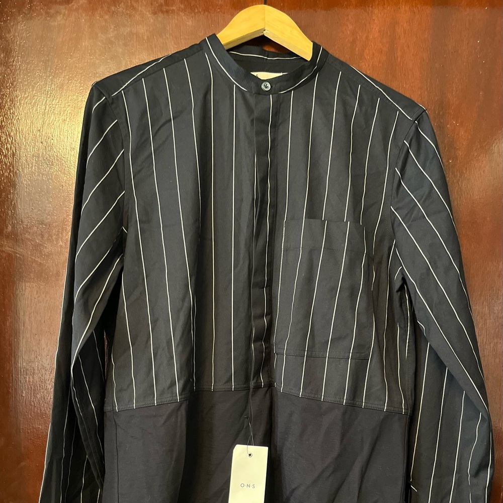 ONS Men's Navy Striped Shirt